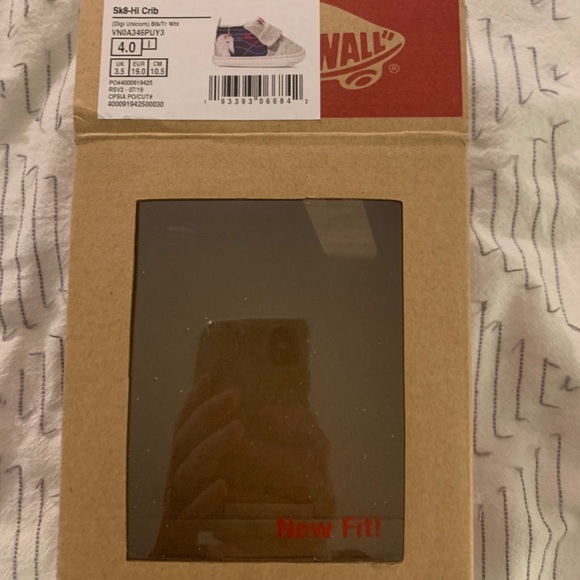 almost new baby/toddler girl vans -unicorn sparkle - Picture 5 of 5